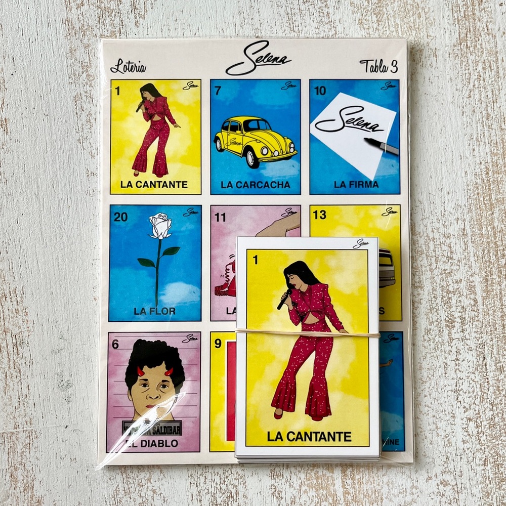 Selena Quintanilla Lotería / Bingo Card Game